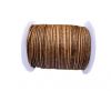 Round Leather Cord-1,5mm- VINTAGE Darrk Natural