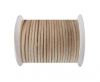 Round Leather Cord - SE.Natural  - 3mm