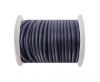 Round Leather Cord - SE.Navy  Blue  - 3mm