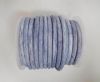Round Leather Cord - Vintage Blue -5mm