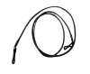 Round Leather Glass Hangers - 3mm -COFFEE BROWN