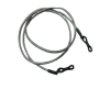 Round Leather Glass Hangers - 3mm -METALLIC PURPLE