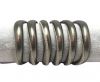 Round stitched nappa leather cord-6mm-Old platinum
