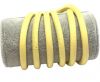 Round stitched nappa leather cord-6mm-Pastel yellow
