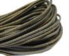 Round stitched nappa leather cord 2,5mm-Antique gold