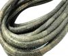 Round stitched nappa leather cord 4mm-Camouflage Bronze