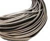 Round stitched nappa leather cord Grey-2,5mm