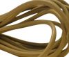 Round stitched nappa leather cord Light Beige-4mm