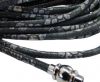 Round stitched nappa leather cord Snake-Style -Grey Metallic-4mm