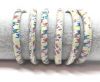 Real Round Nappa Leather cords 6mm-Scottish Print 6