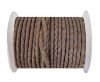 Round Braided Leather Cord SE/B/2023-Violet Plum-4mm