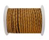 Round Braided Leather Cord SE/B/2018-Milk Chocolate - 4mm