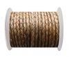 Round Braided Leather Cord SE/PB/11-Antique Brown - 5mm