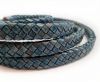 Oval Braided Leather Cord-10 by 5mm - SE_PB_15