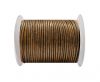 Round Leather Cord SE/R/Metallic Bronze - 2mm