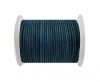 Round Leather Cord SE/R/Matt Finish-Blue -3mm