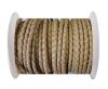 Round Braided Leather Cord SE/B/01-Natural-5mm