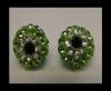 Shamballa-Flower-10mm- Peridot