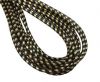Round Stitched Nappa Leather Cord-4mm-spiral green gold