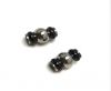 Stainless Steel Magnetic Clasp,Steel+Black,MGST-170 4mm