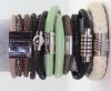 Leather cord bracelets style-7