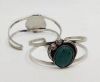 Turquoise Stone Brass Cuff -Style7