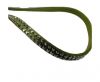 Suede Cord with Silver Shiny Studs-5mm-Green