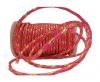 synthetic nappa leather 4mm - Neon Pink and Gold