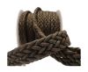 Flat braided Special style-16mm-Coffee