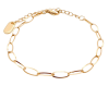 Triangle wire dendritic pearl chain – Gold