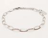 Triangle wire dendritic pearl chain – Silver
