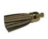 Tussels-Suede-Gold Caps-Beige-30mm