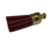 Tussels-Suede-Gold Caps-Fuchsia-30mm