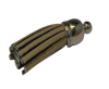 Tussels-Suede-Silver Caps-Beige-30mm