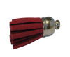 Tussels-Suede-Silver Caps-Fuchsia-30mm