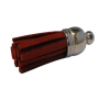 Tussels-Suede-Silver Caps-Red-30mm
