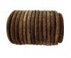 Round Hairy Leather -5mm-Vintage Brown