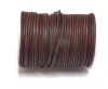 Round Leather cords  2,5mm - Vintage Cognec