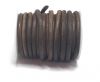 Round Leather Cord - 5mm - Vintage Dark natural
