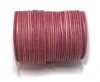 Round leather cord-2mm-vintage dark pink