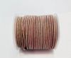 Round Leather Cord - 3mm - Vintage Pink 