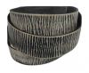 Vintage Style Flat Leather - 30mm-stripes