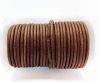 Round Leather cords  2,5mm - Vintage Tan