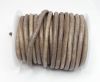 Round Leather Cords - 5mm - Vintage taupe (V_004)