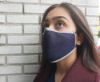 washable cotton facemask - Navy Blue