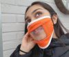 Hearing Imparied-Washable-Cotton-FaceMask-Orange