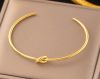 Gold plated stainless steel Bracelets - 17