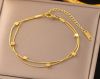Gold plated stainless steel Bracelets - 21
