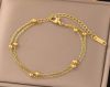 Gold plated stainless steel Bracelets - 22