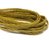 Braided Leather Flat - Single- 5mm - Yellow